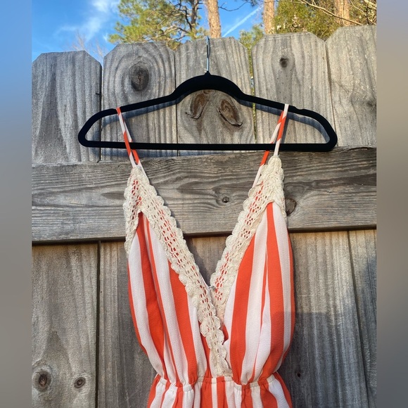 ILLA ILLA Striped Orange and White Romper - Picture 4 of 8